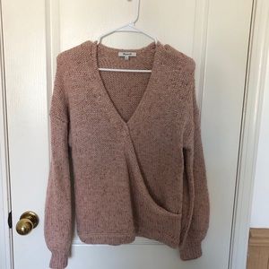 Madewell Surplice Knit Sweater